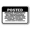 Signmission 18 in Height, 0.12 in Width, Aluminum, A-1218 No Hunting - PvtProper, A-1218 No Hunting - PvtProper A-1218 No Hunting - PvtProper - alternate 1